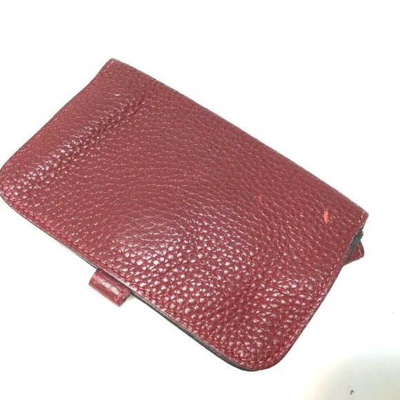 AUTHENTIC HERMES Dogon Coin Compartment coin purse Rouge - Picture 2 of 9